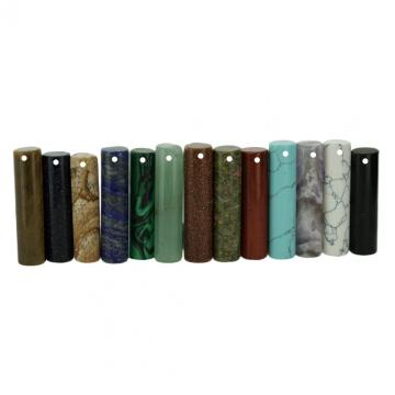 Gemstone Column Pendant 10X40MM for Making Jewelry