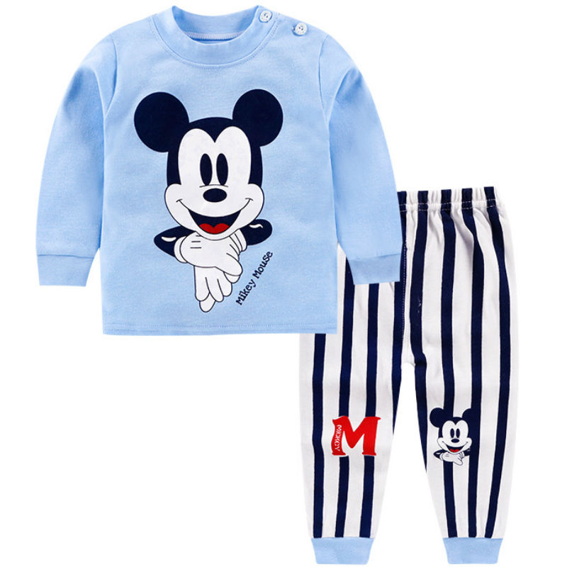 New Winter Baby Clothes Suit Cotton Newborn Baby Boy Girl Clothes 2PCS Baby Pajamas Unisex Children's Clothing Suit 0-2Y