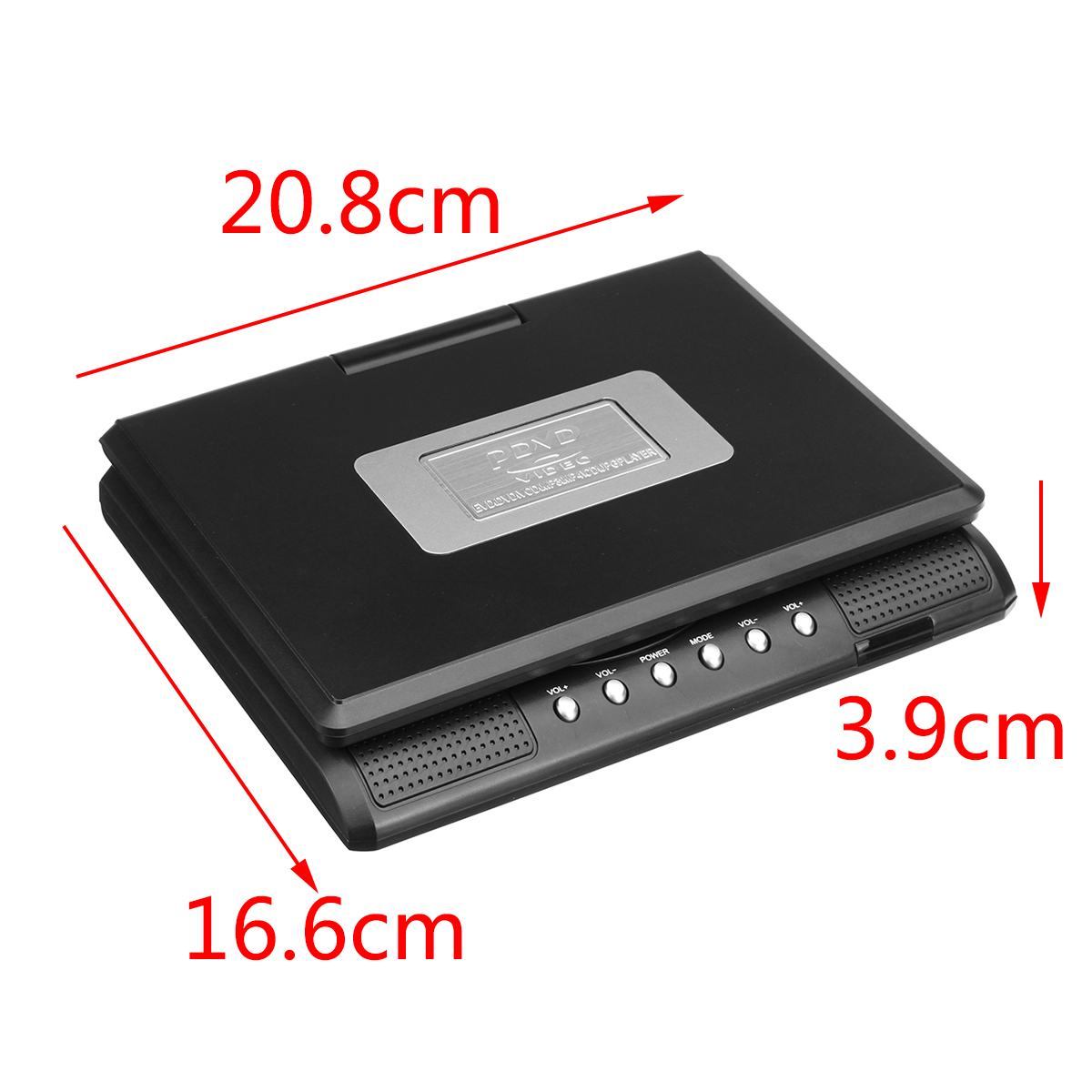 Portable HD 7.8 Inch TV Home Car DVD Player VCD CD MP3 DVD Player USB SD Cards RCA Portatil Cable Game 16:9 Rotate LCD Screen