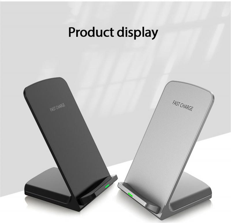 10W Qi Wireless Charger Stand For Phone X XS Max XR 8 Plus Samsung S9 S10+ Note 9 8 Fast Charging Dock Station Phone Charger