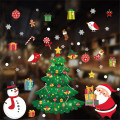 Merry Christmas Wall Stickers Window Glass Stickers Christmas Decorations For Home Christmas Ornaments New Year 2021 Decor Noel