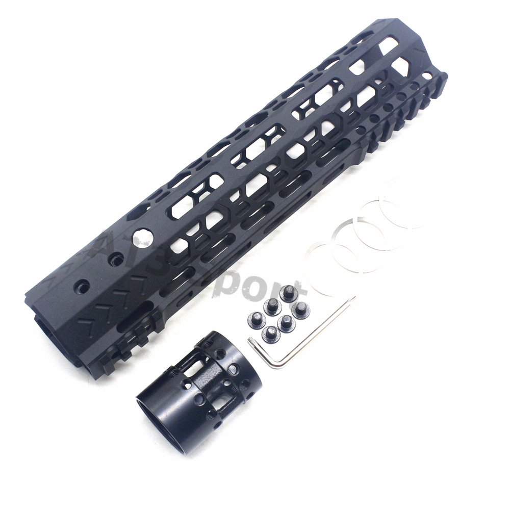 Hunting Accessories Tactical 9inch Mlok handguard Free Float Mount System Picatinny Rail Fit .223/5.56 AR15 Black Anodized