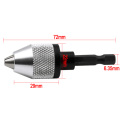 0.3-6.5mm Clamping range Driver Tool Accessories Keyless Adapter Impact Hex Shank Drill Chuck