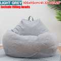 Lazy BeanBag Sofas Chairs with eps Filler Linen Cloth Lounger Seat Bean Bag Puff Couch Tatami Living Room Furniture 105x115cm