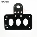 Newness Universal Motorcycle Side Mounted Tail Light Frame License Plate Bracket Retro Metal Motorcycle Accessories for harley