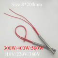 8x200 8*200mm 300W 400W 500W AC 110V 220V 380V Stainless Steel Cylinder Tube Mold Heating Element Single End Cartridge Heater