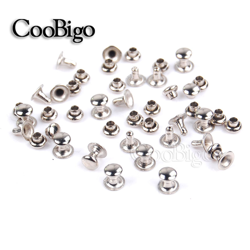 1000sets 3x3mm Metal Single Layer Rivets Studs Round Rapid Spike for Leather Craft Bag Belt Garment Shoes Pets Collar Decor