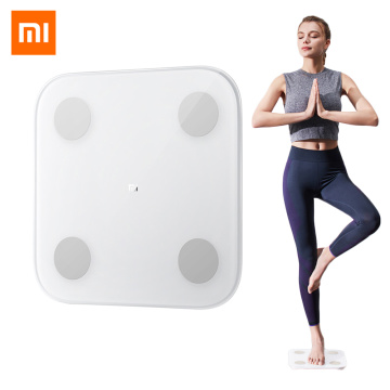 Original Xiaomi Smart Composition Body Fat Scale 2 13 Body Date BMI Health Digtal Weight Scale Mifit App 16 Member Date Record