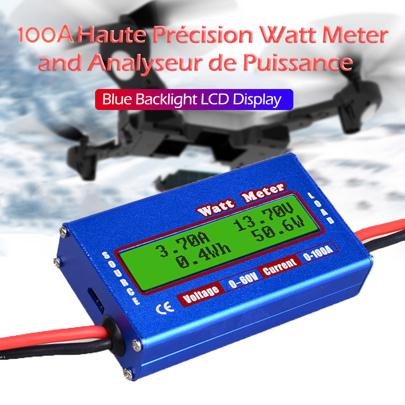 100A/150A LCD Display Digital Wattmeter High Precision Power Meter RC Watt Meter Balance Voltage Battery Balancer Charger Tools