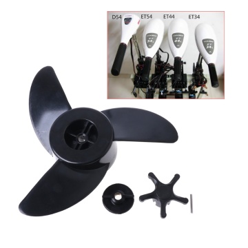 Hot New 1 Set 3 Blades Motor Boat Propellers Electric Engine Outboard For Haibo ET34 ET44 ET54