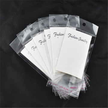 100 Sets Doreen Box Hot Earring Display Cards W/Self Adhesive Bags White Plastic Paper For Packing Earrings Jewelry Wholesale