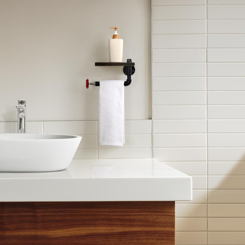 Wall Mounted Pipe Toilet Tissue Roll Holder