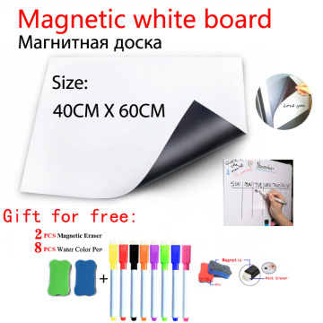 40X60CM Magnetic Whiteboard Fridge Sticker Flexible Dry Erase White Board School Home Office Kitchen Magnet Message Board
