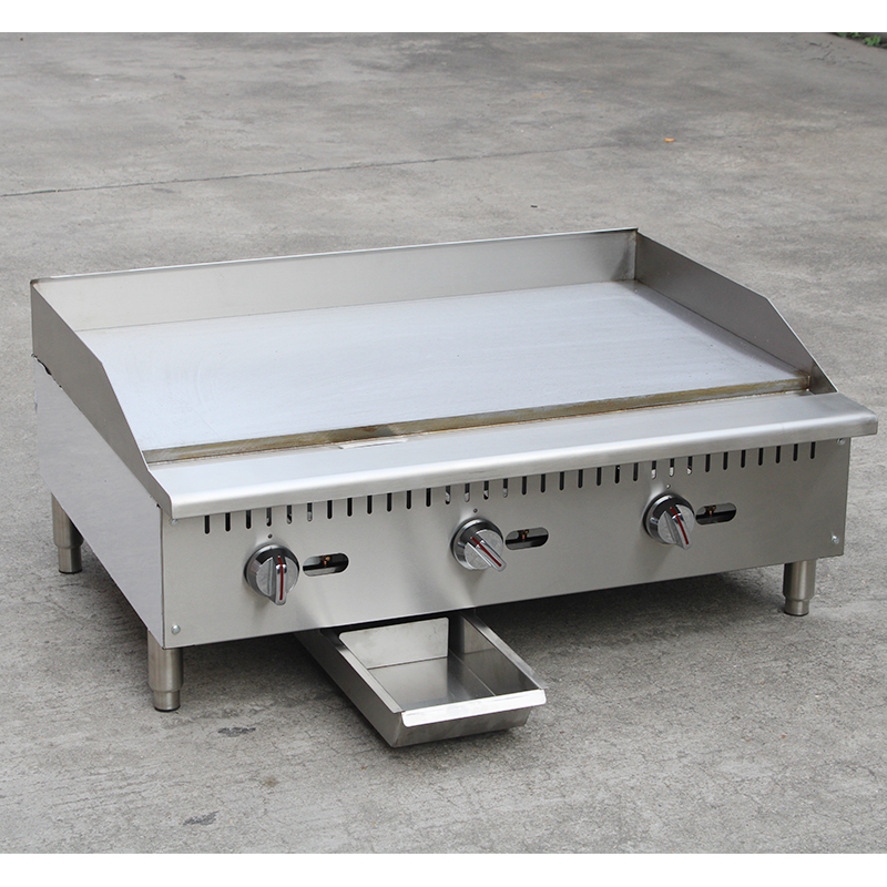 3 burner heavy duty commercial griddle