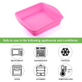 Pink Square Silicone Cake Bread Molds Oven Pans Baking Dish Bakeware Confectionery Form For Kitchen Baking Tools