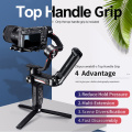 UURig Gimbal Stabilizer Handle Hand Grip Extension Rod Holder with Cold Shoe Mount 1/4 Inch Screw Holes for Zhiyun Weebill-S