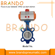 DN65 Cast Iron AT063D Pneumatic Actuator Butterfly Valve