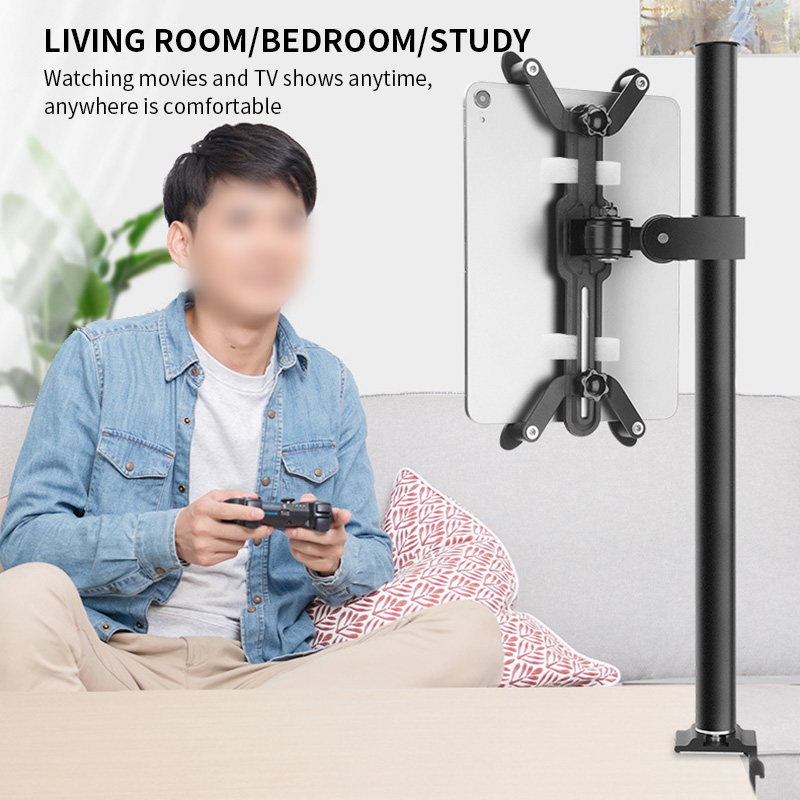 Adjustable 360 Degree Rotation Aluminum Alloy Table Stand Holder For Bedroom Study Lazy Bed For Tablet PC Smartphone