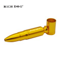 Rich Gog Metal Smoking Pipe Medium Bullet Shape Aluminum Smoking Tobacco Pipa Portable Pipes For Smoking Herb Bullet metal pipe