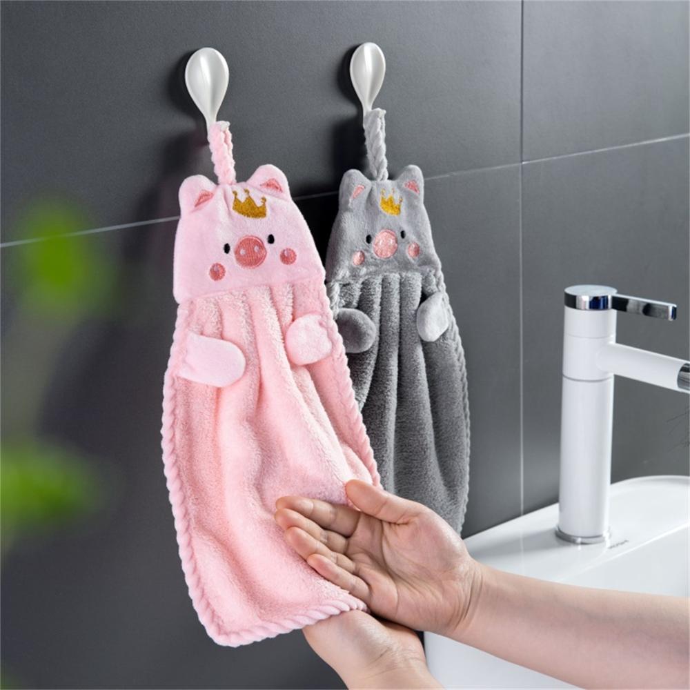 1Pc Coral Fleece Kitchen Towel Washing Plate Dish Towel Cloth Reusable Rag Absorbent Home Cleaning Cloth Soft Hand Towel
