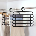 Pants Hangers Holders For Trousers Towels Clothes Apparel Hangers Four-layer Space Saving Hanger Necktie Tie Towels Scarf Rack