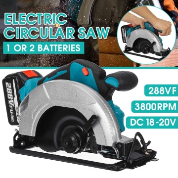 3800RPM 288VF Battery Electric Circular Saw Cutting Machine Handle Power Work Heavy Duty Wood Steel Cutting Tools