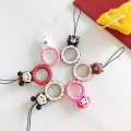 Universal PVC Cute Cartoon Anti-lost Finger Ring Lanyard With Elastic Mobile Phone Strap For Phone Case Mobile Phone Accessories