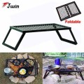 Folding Campfire Grill For Cooking Open Fire Foldable BBQ Grill Rack Portable Camping Grill Barbecue Grill for Outdoor Accessory