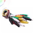 10pcs Alligator Clips Electrical DIY Test Leads Alligator Double-ended Crocodile Clips Roach Clip Test Jumper Wire