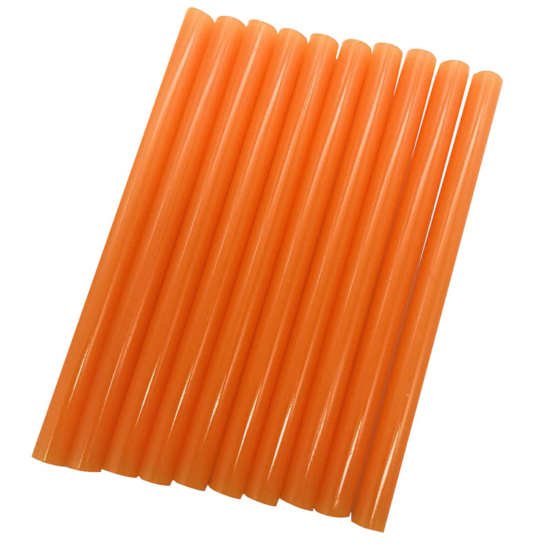 10 Pcs Orange Color 7MM Hot Melt Glue Sticks For Electric Glue Gun Car Audio Craft Repair Sticks Adhesive Sealing Wax Stick