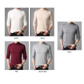 TFETTERS Men Brand Sweater Autumn slim Sweaters Men Casual Solid Color Turtelneck Sweater Youth Knitwear Plus Size M-4XL