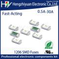 One-Time Positive Disconnect SMD Restore Fuse 1206 3216 10A Fast-Acting Ceramic Surface Mount Fuse 0501010.MR CC12H10A CC12H15A