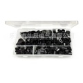 200pcs Nylon Wire Cable Clips Car Audio Fastener Plastic Wire Clamp Hose Mount P Type Clamps Cable Cord Clip Car Accessories