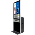 Wireless WIFI PC built in self-service payment receive kiosk TFT LCD touch photo printing terminal signage totem