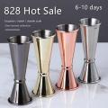 Stainless Steel Double Shaker Measure Cup 30ml/60ml Bar Wine Jigger Liquo Measuring Tool Kitchen Drink Cups Gadgets Bar Tools