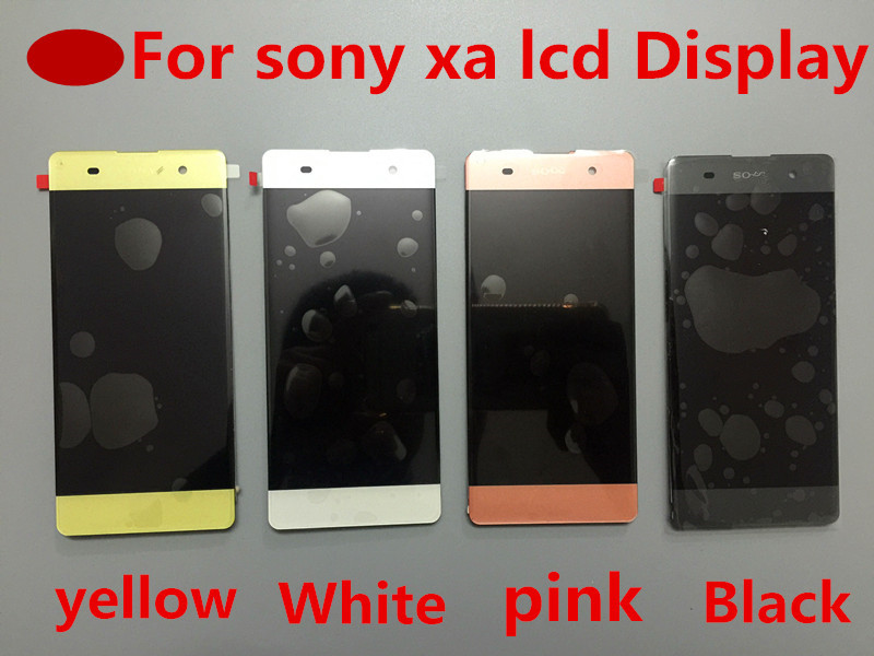 For Sony Xperia XA F3112 F3116 Dual SIM Touch Screen Digitizer Panel + LCD Display Monitor Assembly Frame + tolls