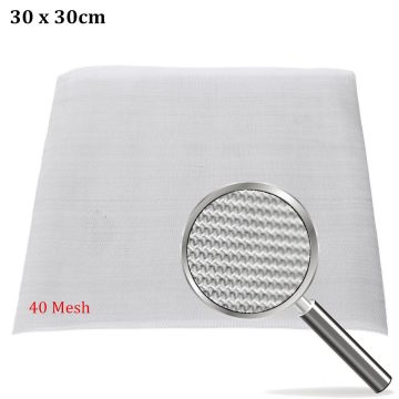 doersupp NEW 40 Mesh / 425 Micron Stainless Steel Filter Filtration Woven Wire Screen Screen Filter 12
