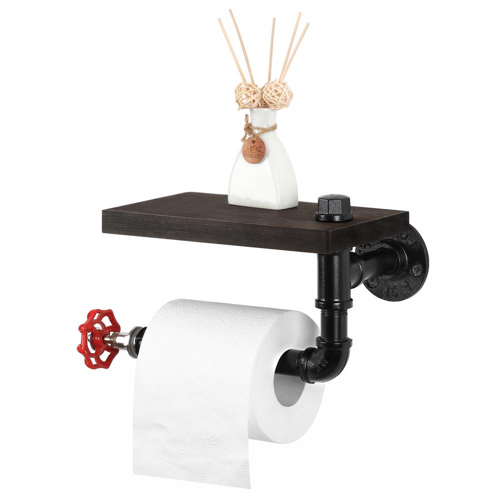 Wall Mounted Pipe Toilet Tissue Roll Holder