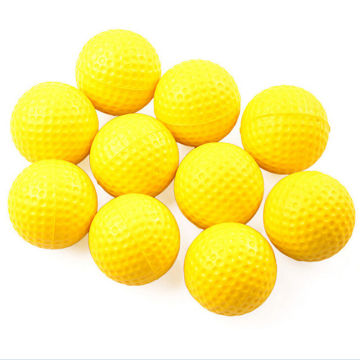Golf Balls Practice Training Aid Plastic Outdoor Sports Yellow 10PCS One Piece Soft Elastic High Quality 70