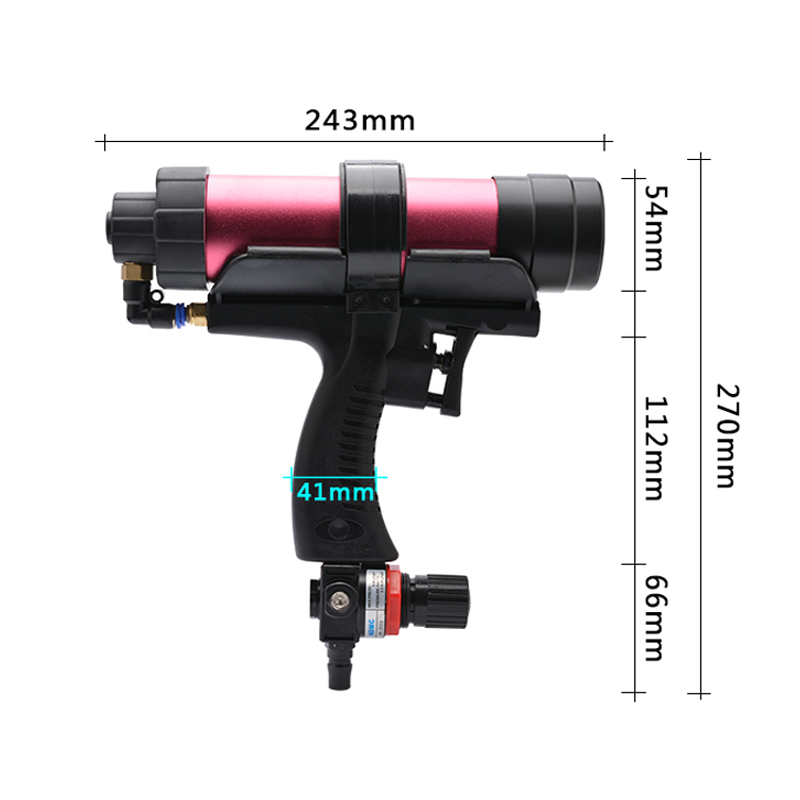 Tungfull Glass Rubber Grout Construction Tools Pneumatic Sealant Guns 310ml Air Guns Valve Silicone Sausages Caulking Tool Caulk