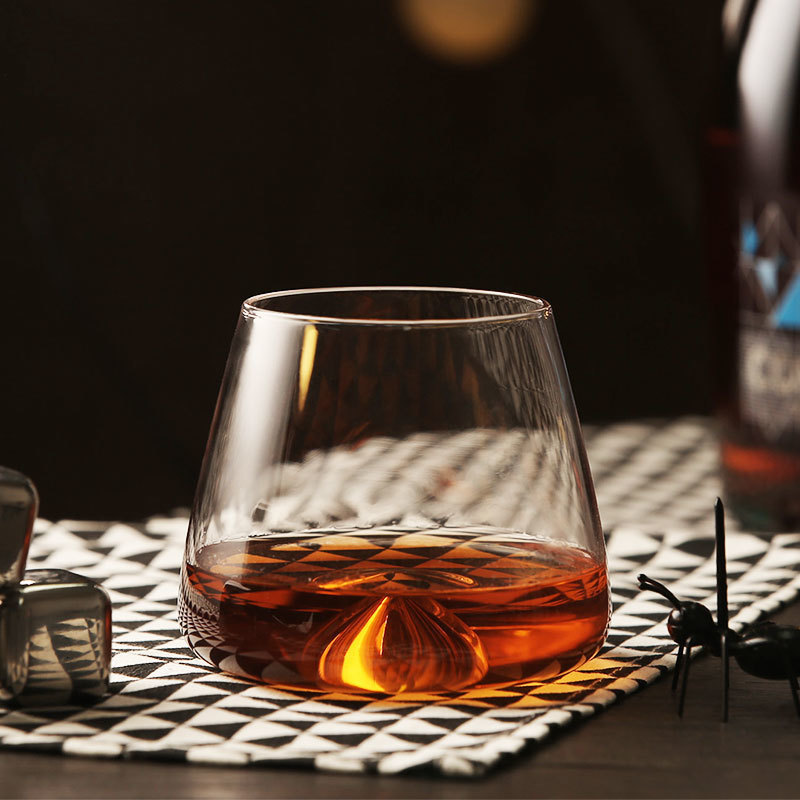 Designer Whiseddy Swirl Whisky Rock Glass Verre Whiskey Tumbler XO Chivas Cognac Brandy Snifter Red Wine Drinking Glasses Cup