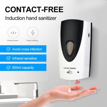 800ml Wall-Mount Automatic IR Sensor Soap Dispenser Touch-Free Lotion Pump Touchless Liquid Soap Dispensers Home Cleaning Tools