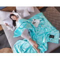 Comfortable 100% Silk Home Comforter Blanket Quilt Duvet Washable Ice Silk Summer Air Conditioning Comforter Quilt Blanket