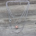 Anslow 2020 Design Fashion Jewelry Romantic Crystal Pendant Multilayer Sweater Chain Necklace For Women Female Gift LOW0092AN