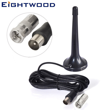 Eightwood DAB/DAB+ Antenna Digital TV Extended Portable Indoor Aerial for DAB USB TV DVB-T Tuner/Digital TV/DAB+ Radio Magnetic