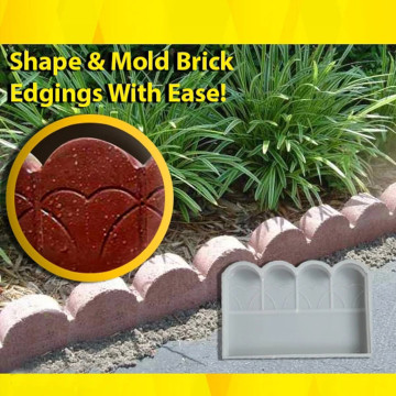 Garden Decoration DIY Path Maker Concrete Molds Cement Mold Cement Stone Walk Paving Paver Reusable Concrete Brick Mold #j4s