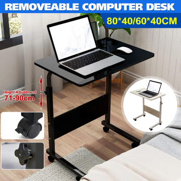 80x40CM 60x40CM Foldable Computer Table Adjustable Portable Laptop Desk Rotate Laptop Bed Table Can be Lifted Standing Desk