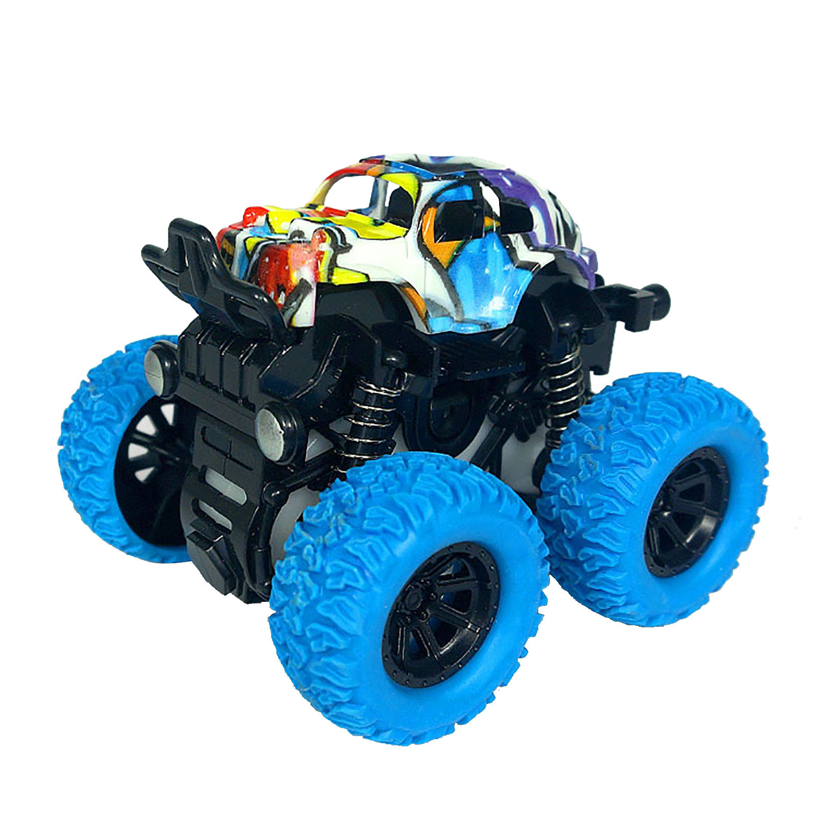 Kids Toys Inertia SUV Friction Power Truck Dynamic 360 Degrees Stunt Car 4WD Model Anti-skid Off-road Vehicle Boys Gift 2020