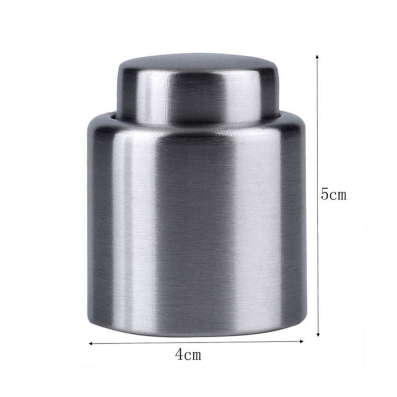 1Pcs Stainless Steel Vacuum Red Wine Cap Bottle Stopper Sealed Storage Fresh Keeper Bar Tools Bottle Cover For Bar Accessories