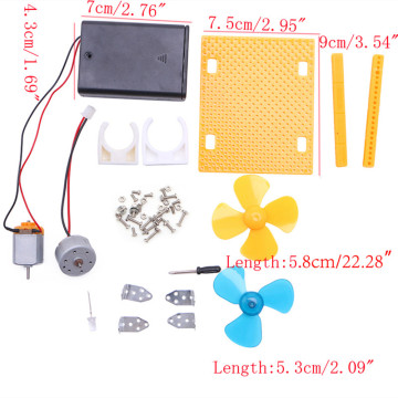 Mini Kids LED DC AC Education Electric Generator Motor Energy Wind Turbine Power 62KD